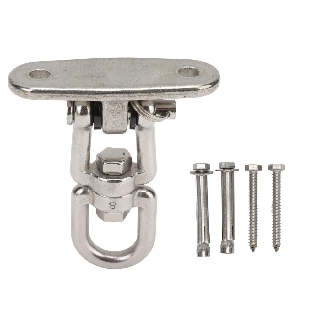 Durable Stainless Steel Hammock Hanging Kit 360 Degree Rotate Silver Heavy Duty Swing Hook Swing Hanging Hook Yard Pool
Durable Stainless Steel Hammock Hanging Kit 360 Degree Rotate Silver Heavy Duty Swing Hook Swing Hanging Hook Yard Pool