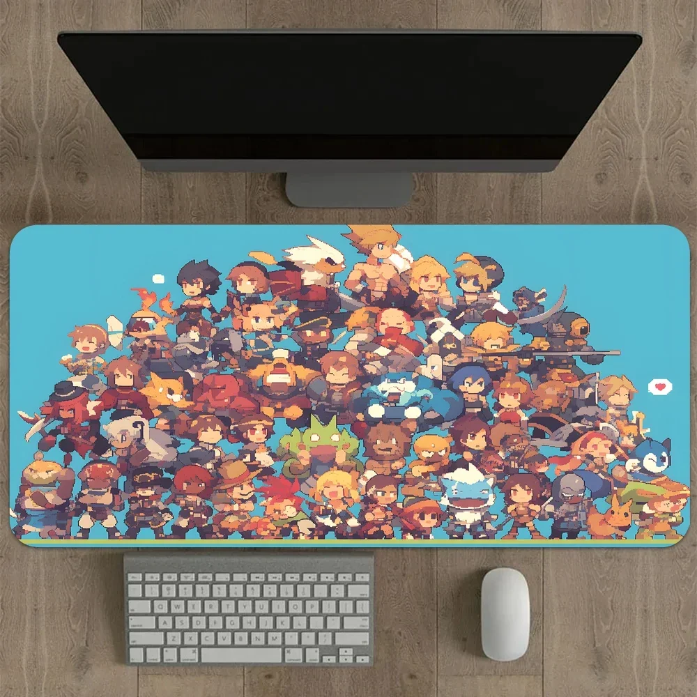 Super large gaming mouse pad Pixel style desk mat rubber non-slip washable edge locking process office mats computer accessories
Super large gaming mouse pad Pixel style desk mat rubber non-slip washable edge locking process office mats computer accessories