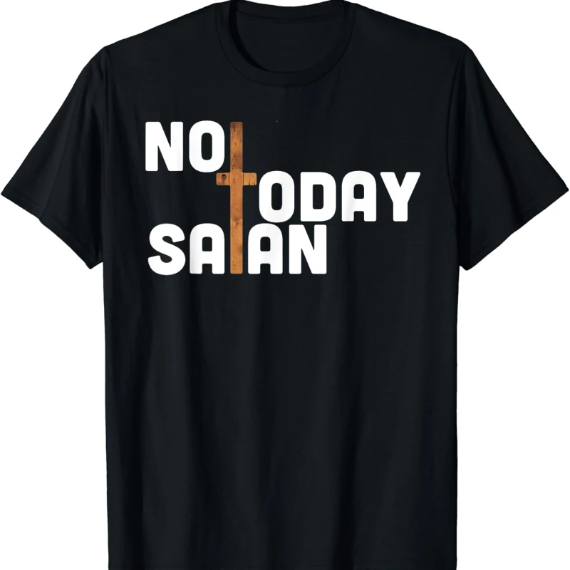 Nope Harajuku Not Today Satan Funny Jesus Lover of God Gift Simple Letters Printed T-shirt Tops Unisex Casual Style All-match
Nope Harajuku Not Today Satan Funny Jesus Lover of God Gift Simple Letters Printed T-shirt Tops Unisex Casual Style All-match