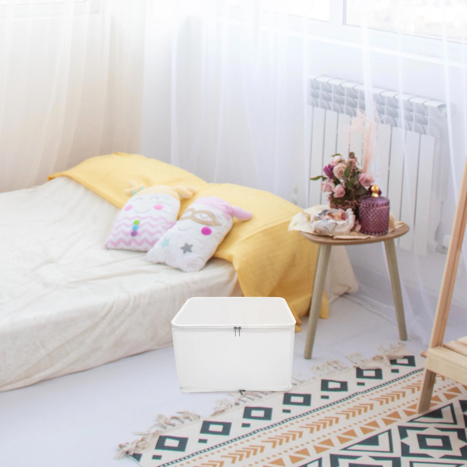 Foldable Clothes Organizer Large-Capacity Zipper Box Storage Basket Portable Household Closet Garment Organizer
Foldable Clothes Organizer Large-Capacity Zipper Box Storage Basket Portable Household Closet Garment Organizer