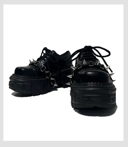 2025 Women Original Sponge Cake Platform Female Subculture Goth Heavy Metal Punk Style Hottie Y2k Niche Shoes 9cm