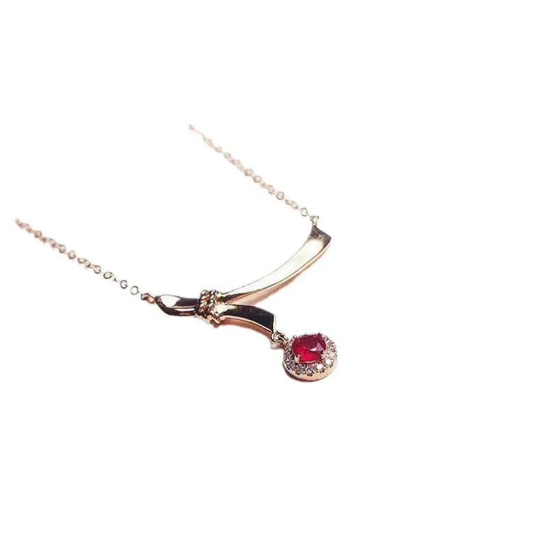 *Sweet round diamond inlay red crystal pendant fashion and glossy bowknot necklace simple and charm collar chain wedding jewelry
*Sweet round diamond inlay red crystal pendant fashion and glossy bowknot necklace simple and charm collar chain wedding jewelry