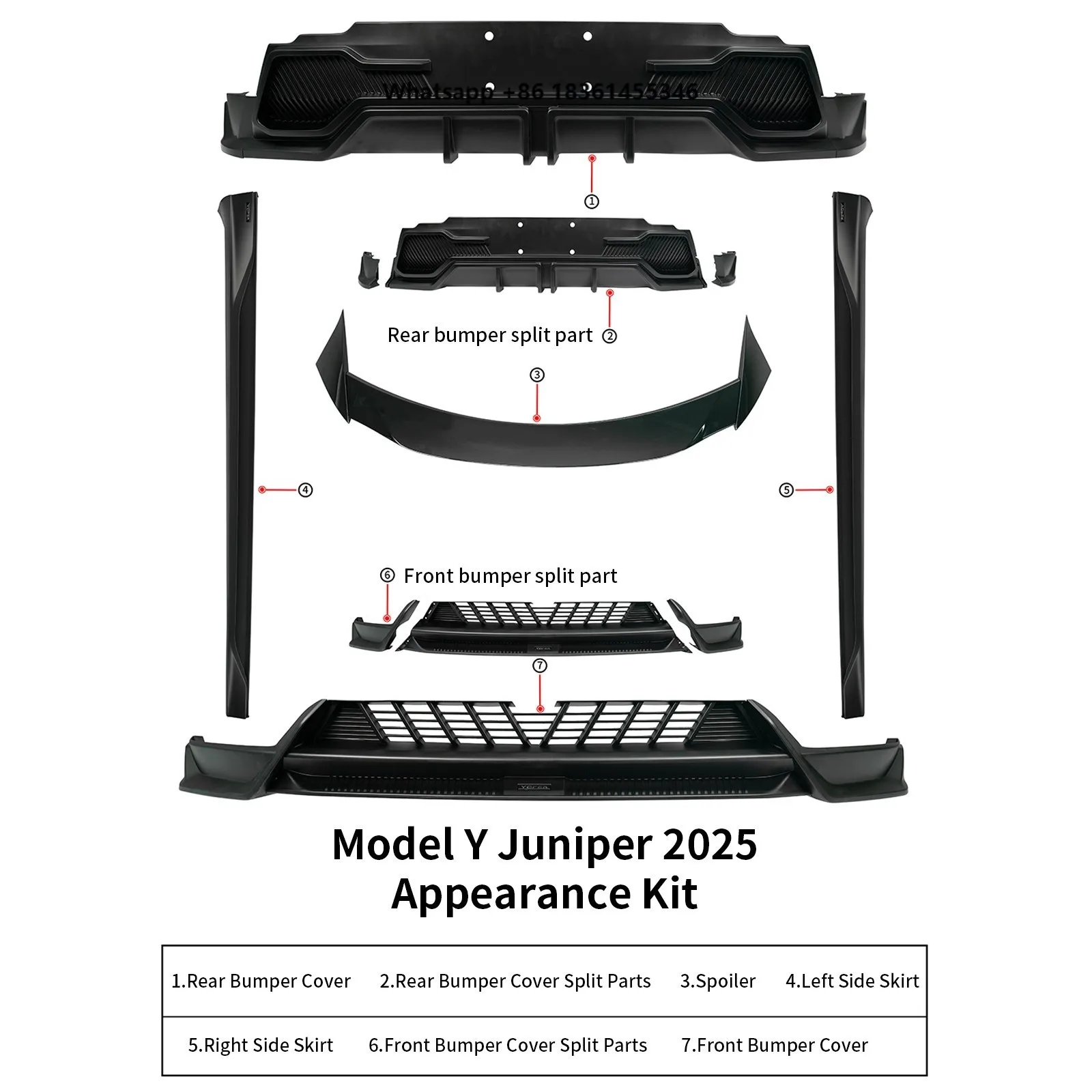 Yofer Body Kit for Model Y 2025 Juniper Front Lip Side Skirts Rear Diffuser Spoilers Exterior Topsth Bumper PP Accessories
Yofer Body Kit for Model Y 2025 Juniper Front Lip Side Skirts Rear Diffuser Spoilers Exterior Topsth Bumper PP Accessories