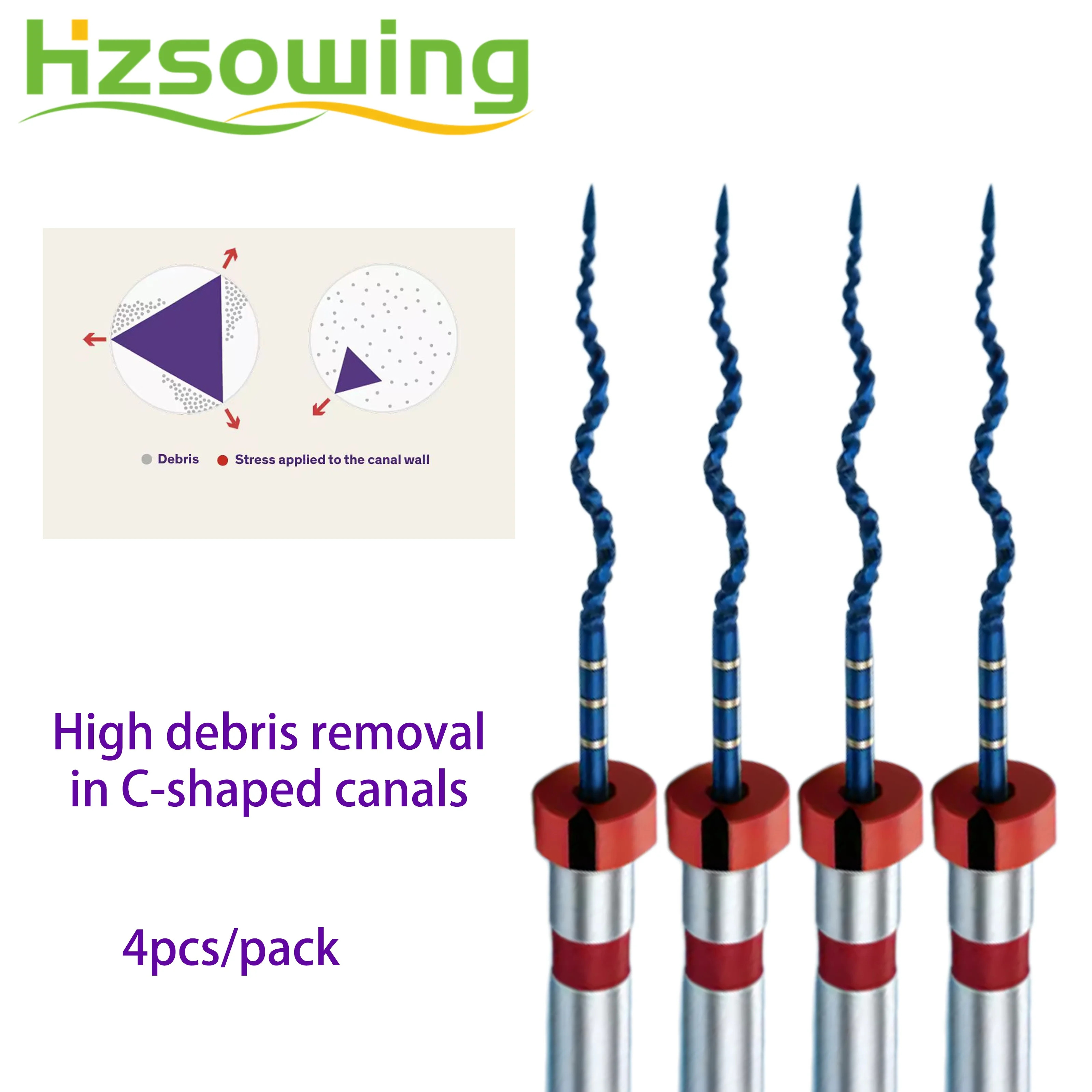 25mm Dental Endo Rotary Files Wave Shaped Niti Files Heat Activation Root Canal Files Blue Color 25/30
25mm Dental Endo Rotary Files Wave Shaped Niti Files Heat Activation Root Canal Files Blue Color 25/30