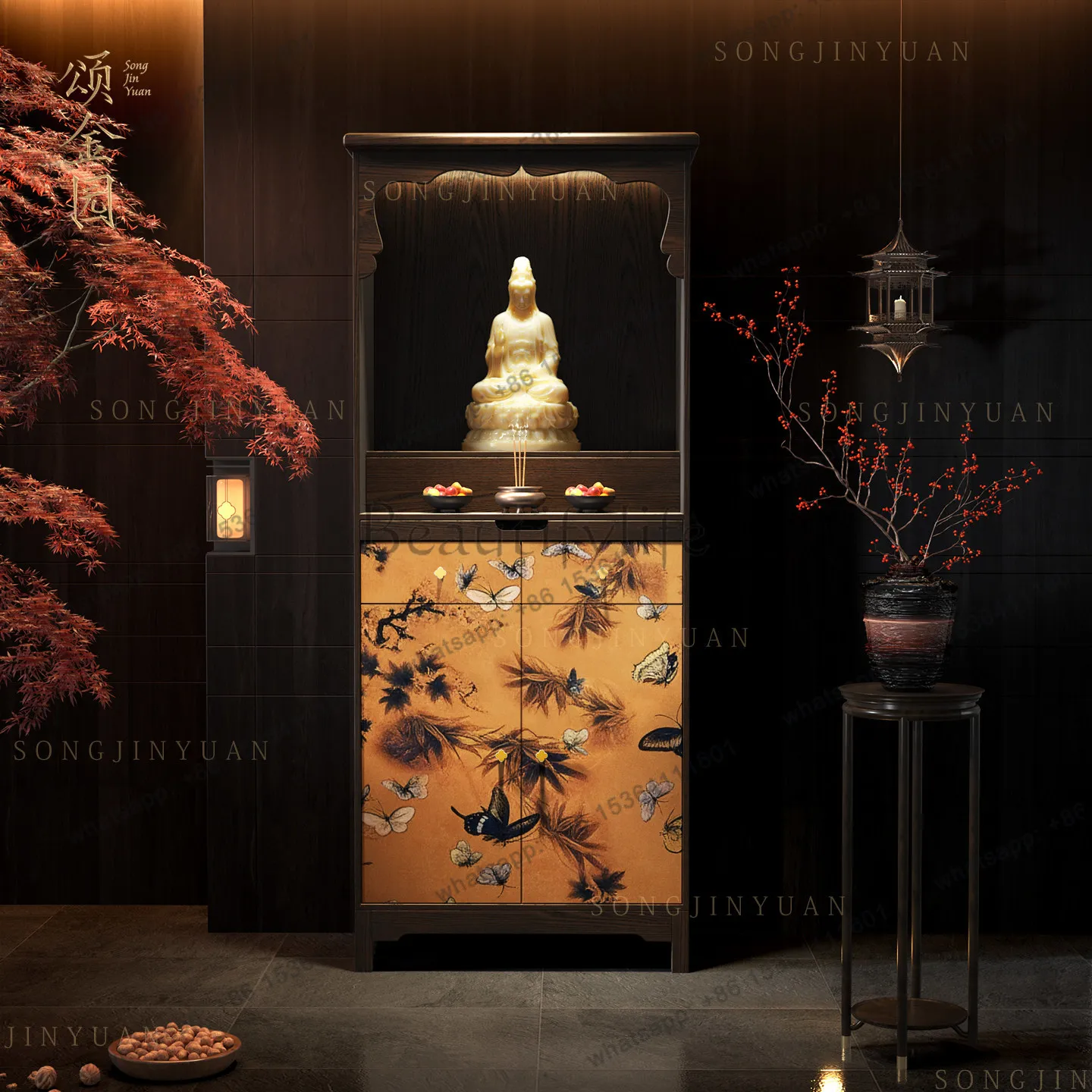 LX national style butterfly bamboo pattern solid wood Buddhist niche vertical cabinet household Guanyin God of Wealth
LX national style butterfly bamboo pattern solid wood Buddhist niche vertical cabinet household Guanyin God of Wealth