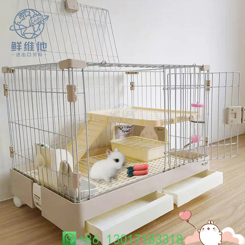 Large 2 Tier Drawer Rabbit Hutch Indoor Guinea Pig Cage Small Animal Villa
Large 2 Tier Drawer Rabbit Hutch Indoor Guinea Pig Cage Small Animal Villa