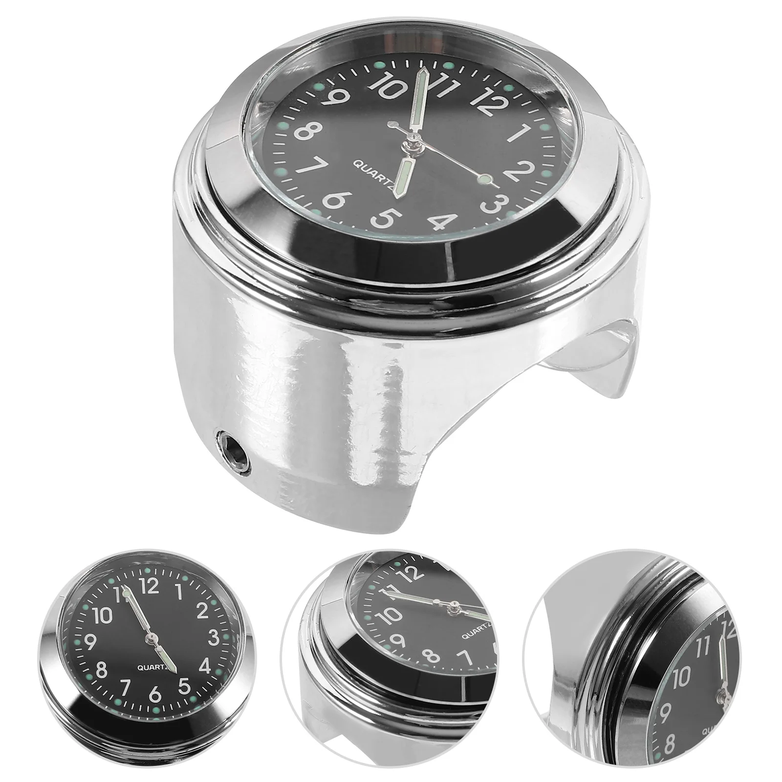 Aluminum Alloy Car Clock Temperature Meter Handlebar Mount for Motorcycle Bike Dustproof Quartz Time Table Small Motorcycle
Aluminum Alloy Car Clock Temperature Meter Handlebar Mount for Motorcycle Bike Dustproof Quartz Time Table Small Motorcycle