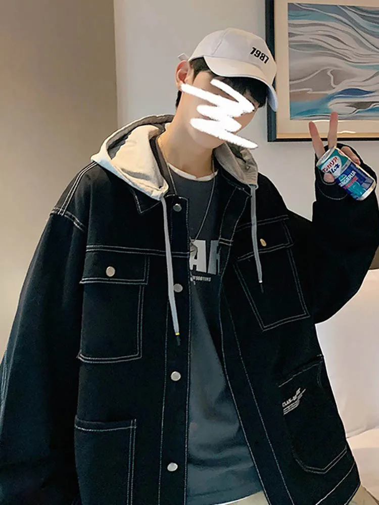 Trendy Loose Fit Men's Denim Jaet with Multiple kets Spring Autumn New Sle Youthful Casual Outerwear Coat Jaet
Trendy Loose Fit Men's Denim Jaet with Multiple kets Spring Autumn New Sle Youthful Casual Outerwear Coat Jaet