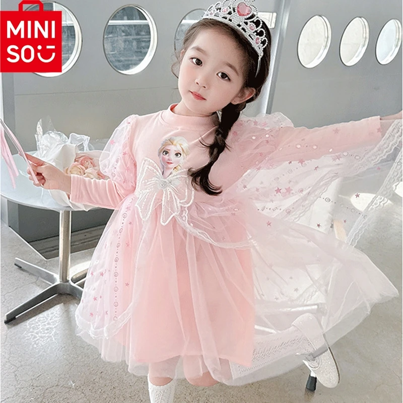 MINISO Luxury Dresses Disney Girls Clothes Pink Princess Elsa Dress Cute Long Sleeved Toddler Girl Birthday Korean Casual Dress
MINISO Luxury Dresses Disney Girls Clothes Pink Princess Elsa Dress Cute Long Sleeved Toddler Girl Birthday Korean Casual Dress