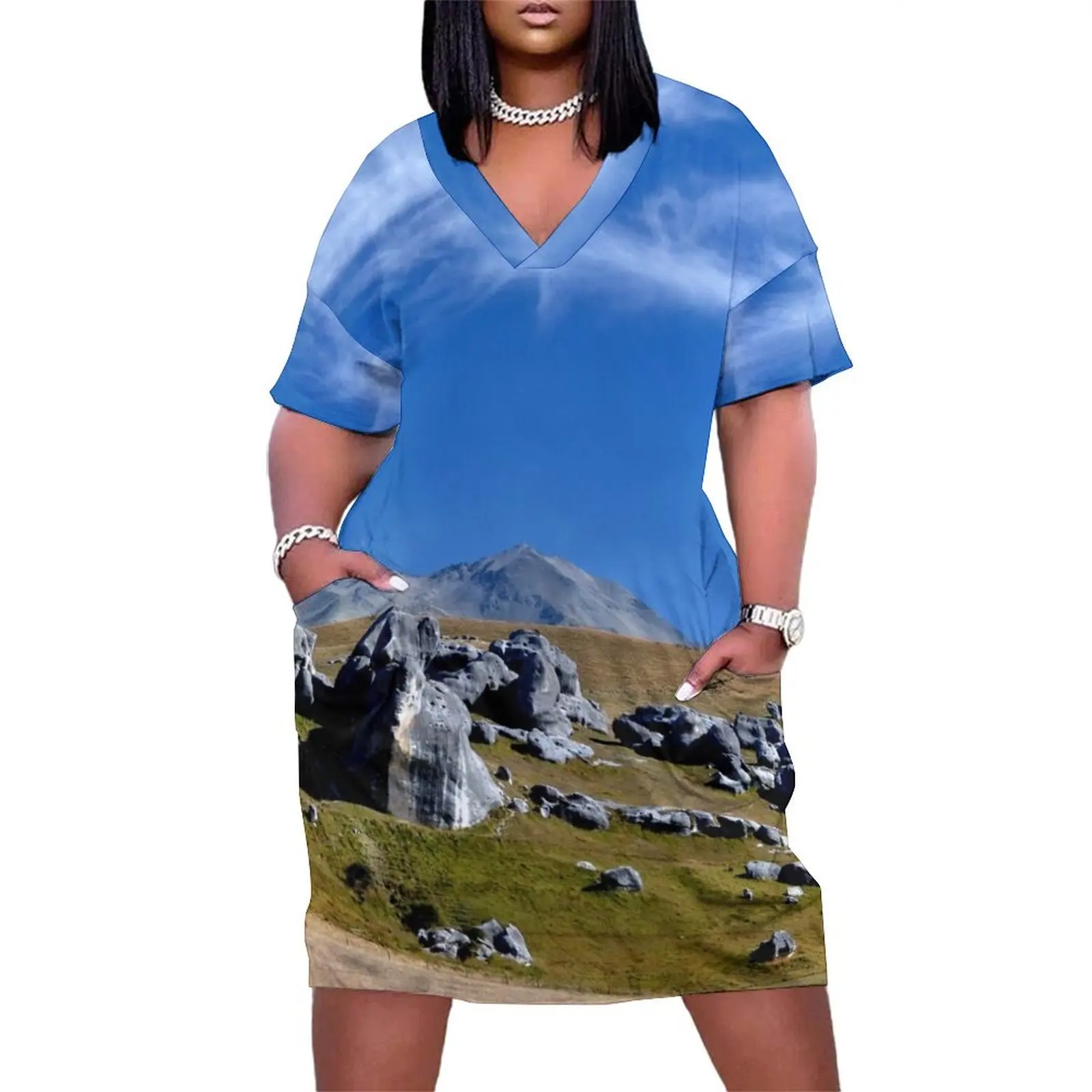 New Zealand - South Island landscape Loose Pocket Dress elegant dresses for women Women's summer long dress Party dresses
New Zealand - South Island landscape Loose Pocket Dress elegant dresses for women Women's summer long dress Party dresses