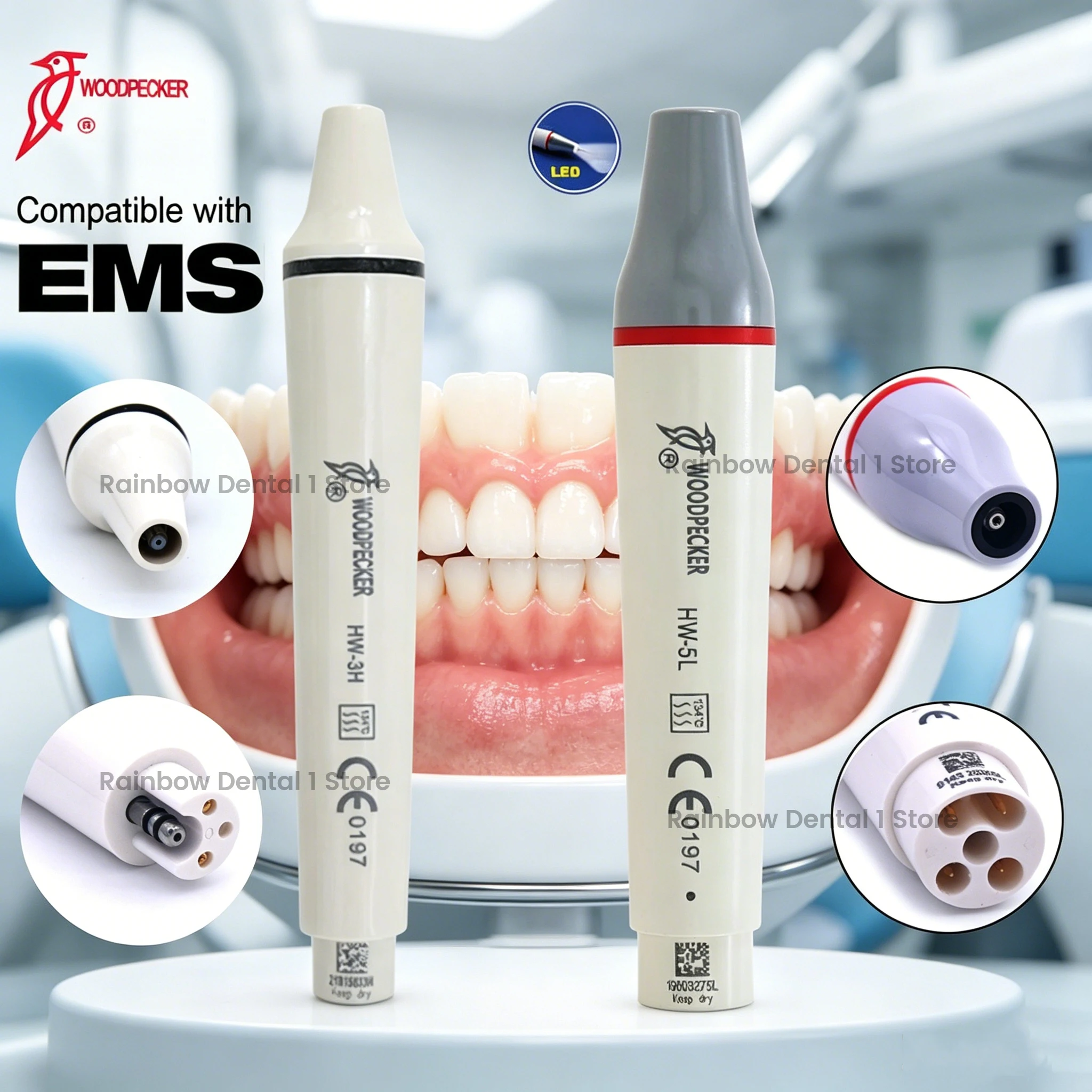 Woodpecker HW-5L HW-3H Dental Ultrasonic Scaler Handpiece Ultrasound dental Scaling LED Handle Fit for Dental Ultrasonic Scale
Woodpecker HW-5L HW-3H Dental Ultrasonic Scaler Handpiece Ultrasound dental Scaling LED Handle Fit for Dental Ultrasonic Scale