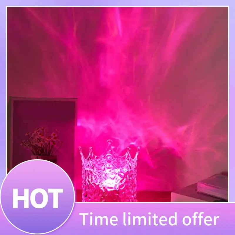 B69C USB Remote Control Table Light Crown Water Wave Night Light Flame Atmosphere Lamp Room Bedside Bar Decor Lighting Lamp
B69C USB Remote Control Table Light Crown Water Wave Night Light Flame Atmosphere Lamp Room Bedside Bar Decor Lighting Lamp
