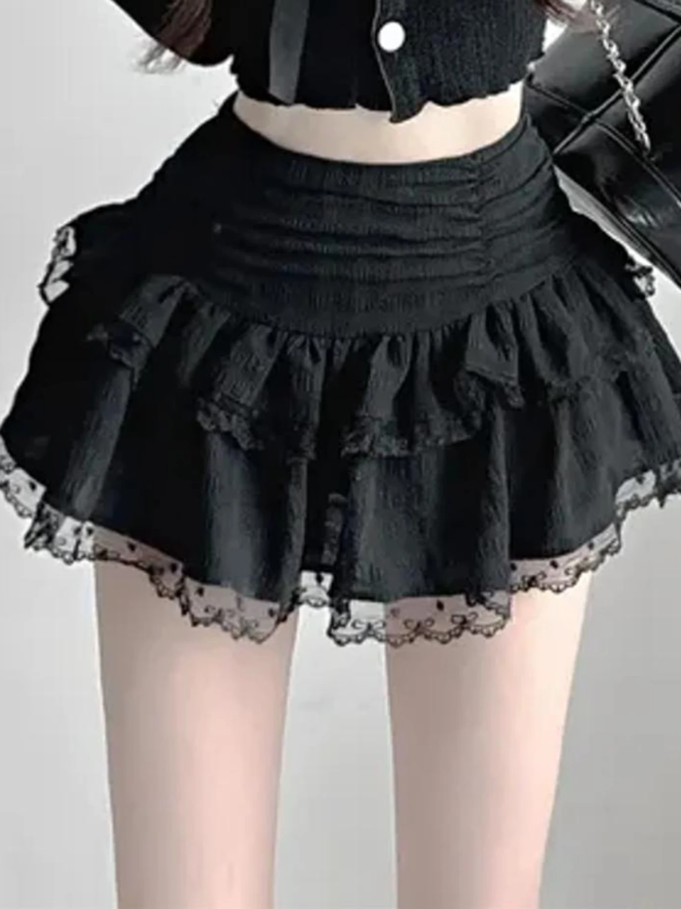 Sweetown Fashion Trendy Lace Spliced Solid Tierred Women Puffy Dress Casual Sweet Style Mini Ruched Design Skirts
Sweetown Fashion Trendy Lace Spliced Solid Tierred Women Puffy Dress Casual Sweet Style Mini Ruched Design Skirts