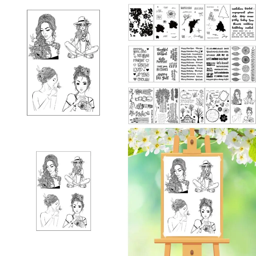 Creative Cool Girls Silicone Clear Stamp for DIY Kid Birthday Party Cards high quality
Creative Cool Girls Silicone Clear Stamp for DIY Kid Birthday Party Cards high quality