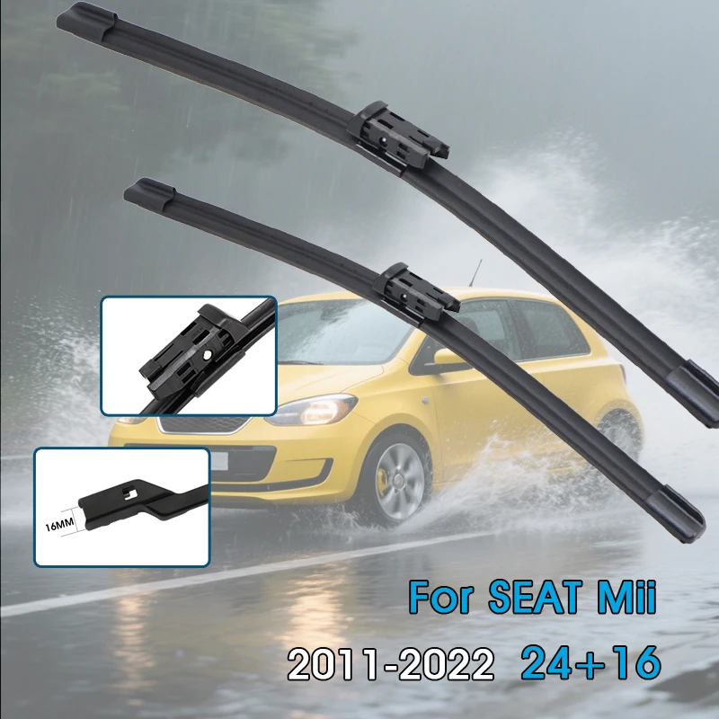 Car Wiper Blades 24"+16" For SEAT Mii MII 2011-2022 Windshield Windscreen Front Window Blades Car Accessories
Car Wiper Blades 24"+16" For SEAT Mii MII 2011-2022 Windshield Windscreen Front Window Blades Car Accessories