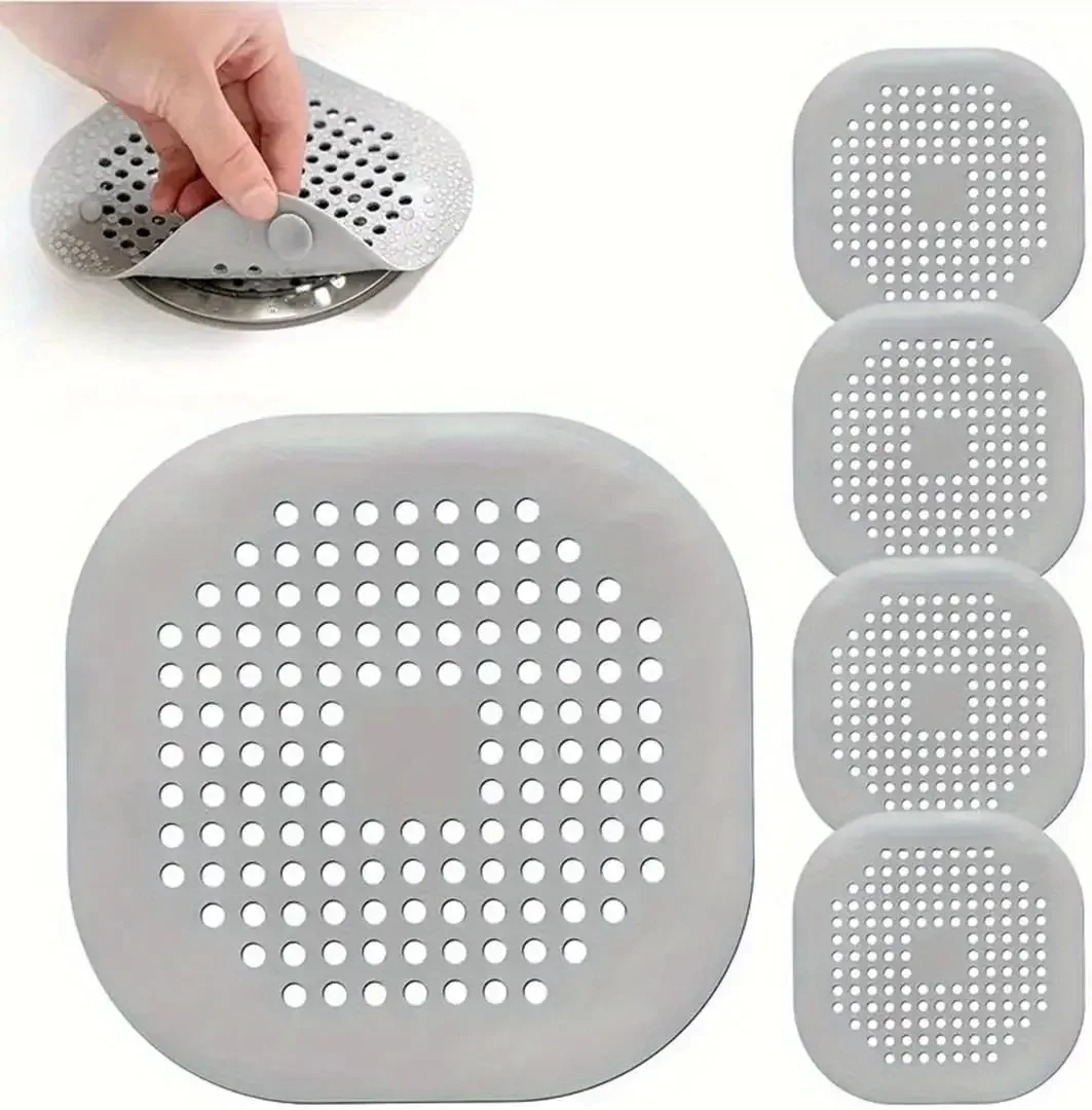 2pcs Shower Drain Cover, Sink Filter, Square Silicone Anti-Clog Bathroom Accessories
2pcs Shower Drain Cover, Sink Filter, Square Silicone Anti-Clog Bathroom Accessories