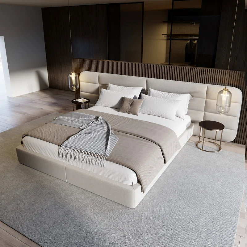 #Modern Luxury Bedroom Furniture Sets Modern Villa Bed Double King Size Fabric Soft Bed Massage
#Modern Luxury Bedroom Furniture Sets Modern Villa Bed Double King Size Fabric Soft Bed Massage