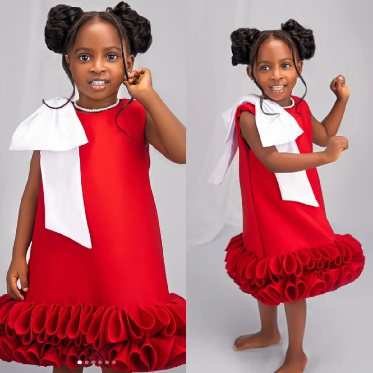Red Flower Girls Dresses Customized Bow Princess Short Kids First Communion Knee Length Toddler Christening Dress
Red Flower Girls Dresses Customized Bow Princess Short Kids First Communion Knee Length Toddler Christening Dress