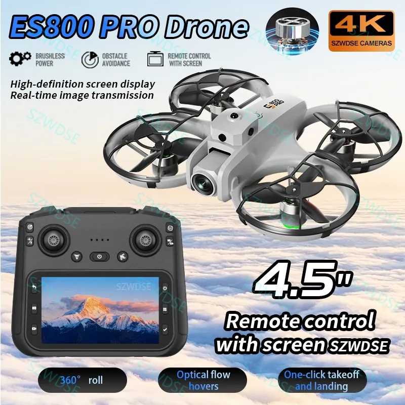 ES800 PRO RC Дрон 2,4G 5G WIFI Профессиональный 4K Аэрофотосъемка Пульт дистанционного управления Самолет HD Двойная камера Квадрокоптер Игрушки для мальчиков
ES800 PRO RC Дрон 2,4G 5G WIFI Профессиональный 4K Аэрофотосъемка Пульт дистанционного управления Самолет HD Двойная камера Квадрокоптер Игрушки для мальчиков