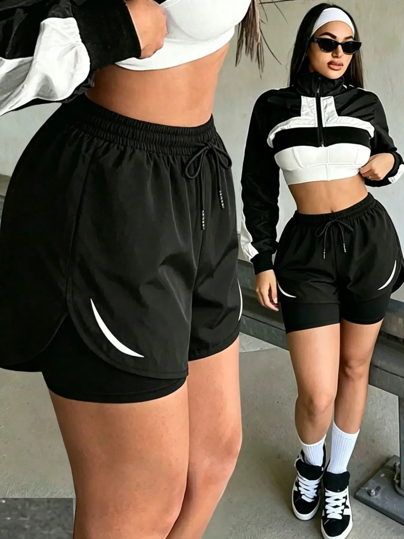 Women's Fashionable Outdoor Casual Sports Shorts, 2 In 1 Printed Design, Multiple Colors, Regular Fit, Suitable For Outdoor Activities And Daily Wear, Perfect Gift For Girlfriend
Women's Fashionable Outdoor Casual Sports Shorts, 2 In 1 Printed Design, Multiple Colors, Regular Fit, Suitable For Outdoor Activities And Daily Wear, Perfect Gift For Girlfriend