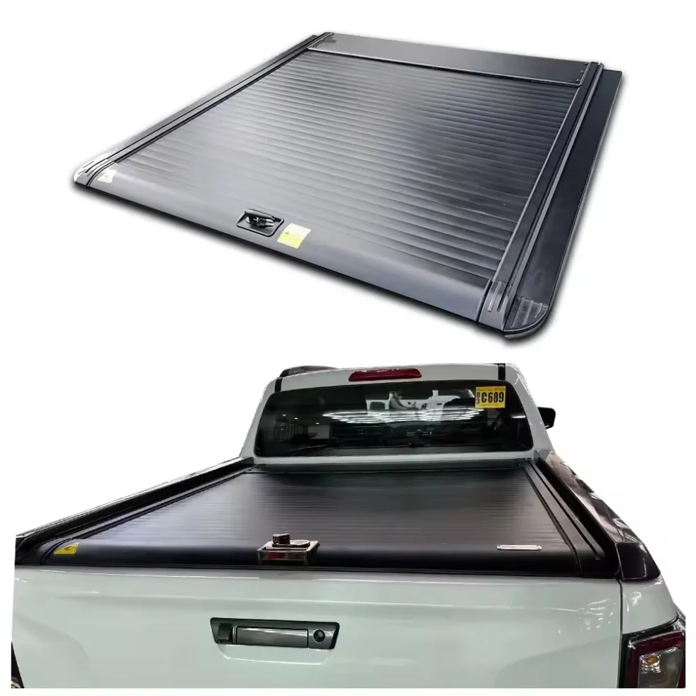 High Quality Electric Retractable Folding Roll Roller Lid Tonneau Cover Aluminum Alloy Construction Isuzu D-Max Weathertight
High Quality Electric Retractable Folding Roll Roller Lid Tonneau Cover Aluminum Alloy Construction Isuzu D-Max Weathertight