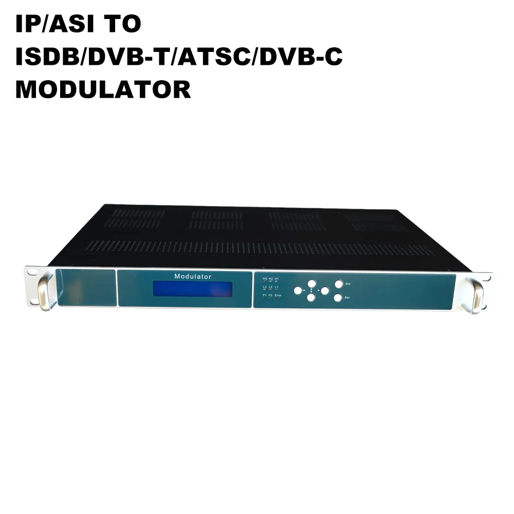 IP to FR ISDB-T Modulator AC 220V HD Modulator for Fire Stick 128 IP Inputs IP/ASI to ISDB/DVB-T/ATSC/DVB-C Modulator
IP to FR ISDB-T Modulator AC 220V HD Modulator for Fire Stick 128 IP Inputs IP/ASI to ISDB/DVB-T/ATSC/DVB-C Modulator