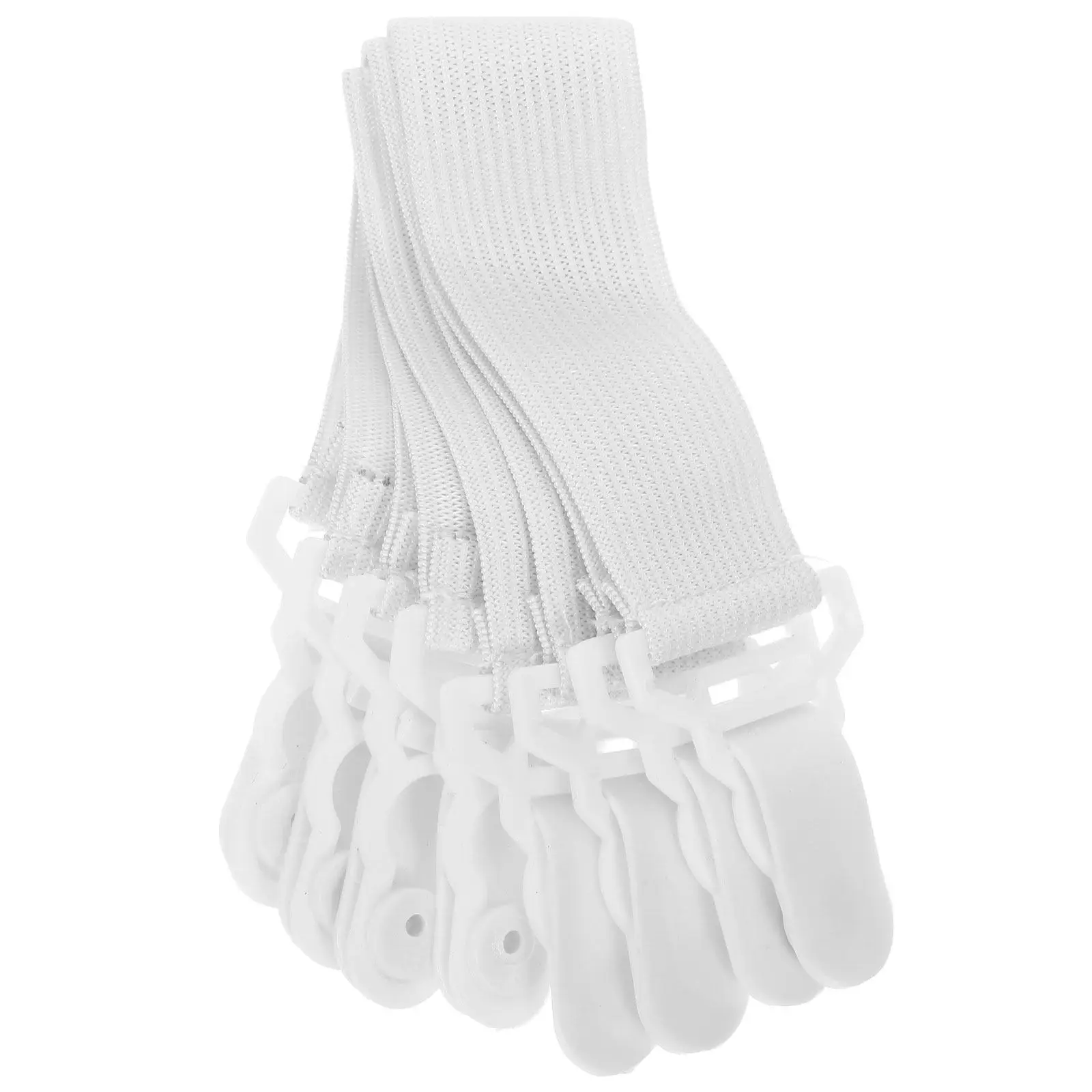 Elastic Sheet Straps White Garter Style Fasteners for Satin Sheets Mattress Covers Blankets Fitted Sheets Non-Slip Bed Sheet
Elastic Sheet Straps White Garter Style Fasteners for Satin Sheets Mattress Covers Blankets Fitted Sheets Non-Slip Bed Sheet