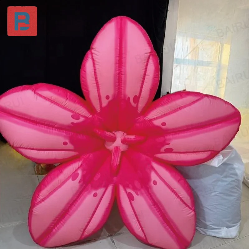 Inflatable flowers, pink inflatable flower model, with trumpet-shaped flowers, used for decoration at public events
Inflatable flowers, pink inflatable flower model, with trumpet-shaped flowers, used for decoration at public events
