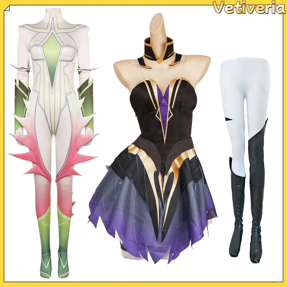 Game Rivals Dagger Jumpsuit Cosplay Costume Adult Women Bodysuit Gloves Outfits Halloween Carnival Party Disguise Fantasia Suit
Game Rivals Dagger Jumpsuit Cosplay Costume Adult Women Bodysuit Gloves Outfits Halloween Carnival Party Disguise Fantasia Suit