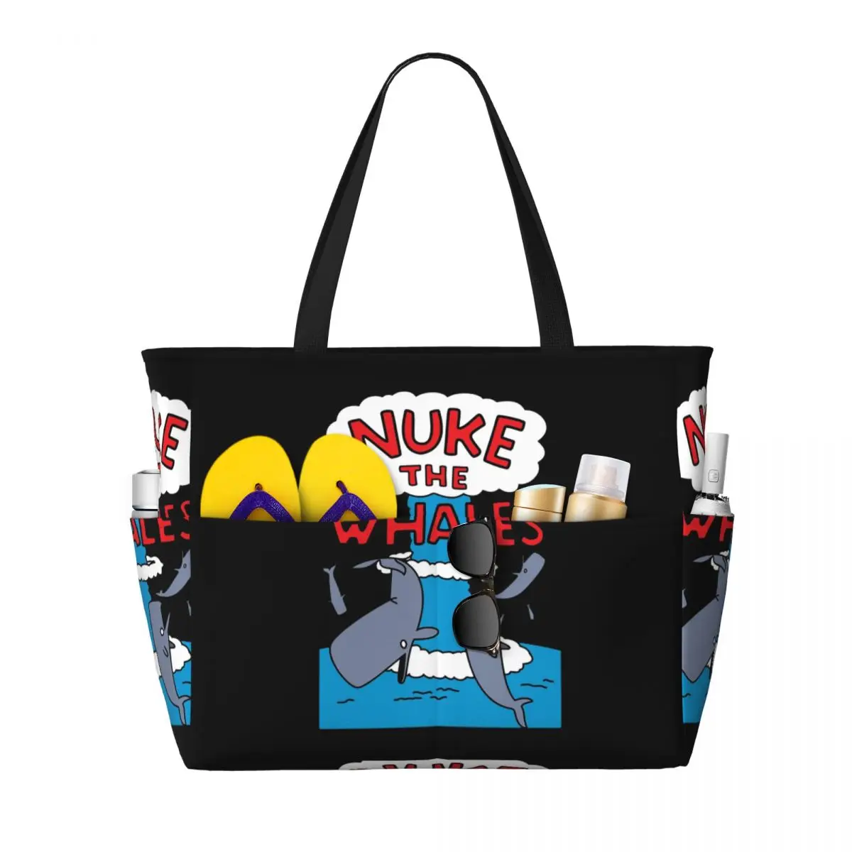 Nuke The Whales Beach Tote Bag Sport Gym Yoga Duffle Large Tote Bag Women Travel Bag Fitness bag
Nuke The Whales Beach Tote Bag Sport Gym Yoga Duffle Large Tote Bag Women Travel Bag Fitness bag