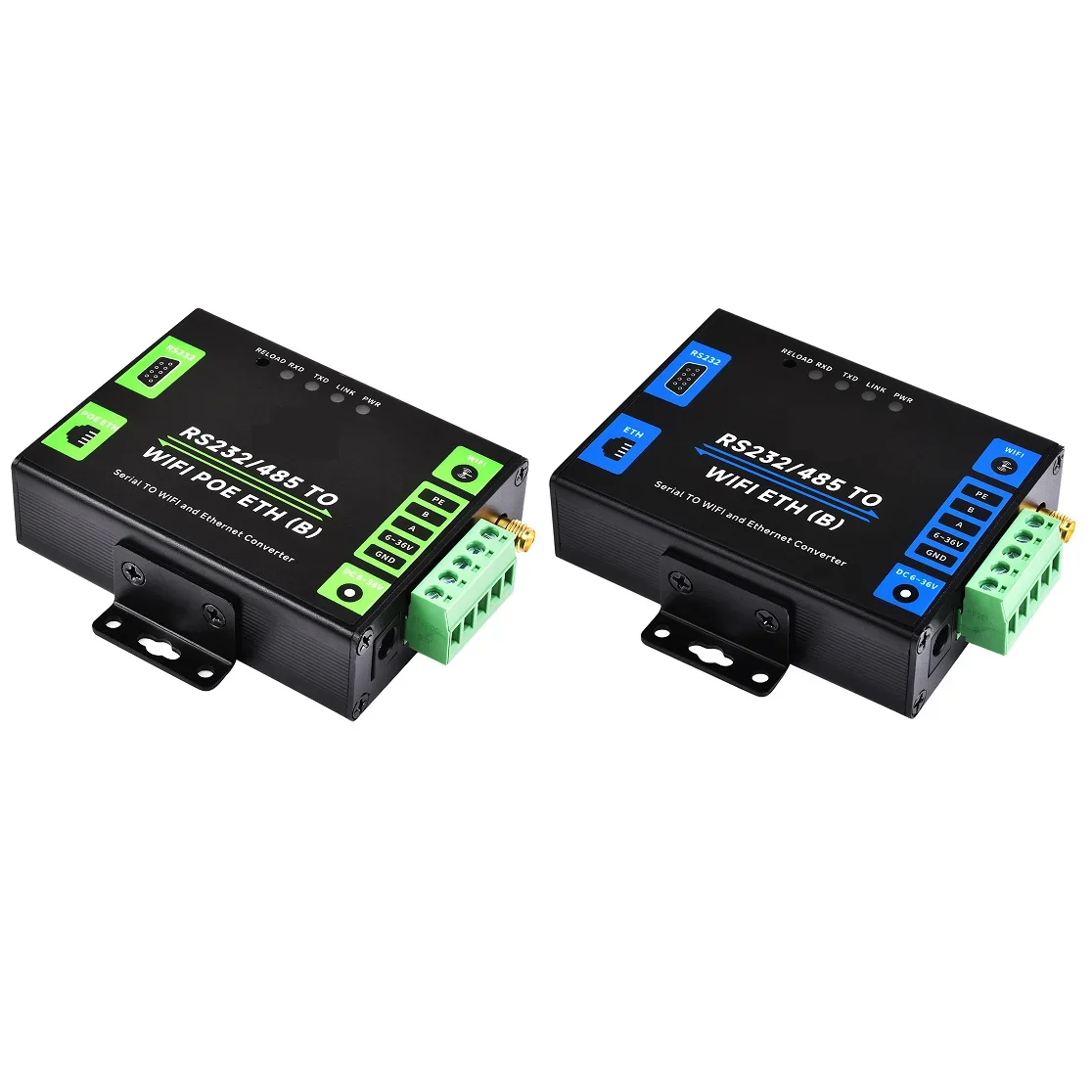TO WIFI POE ETH (B) RS232/485 to WiFi and Ethernet Modbus MQTT Gateway PoE Network Port Industrial Serial Server
TO WIFI POE ETH (B) RS232/485 to WiFi and Ethernet Modbus MQTT Gateway PoE Network Port Industrial Serial Server