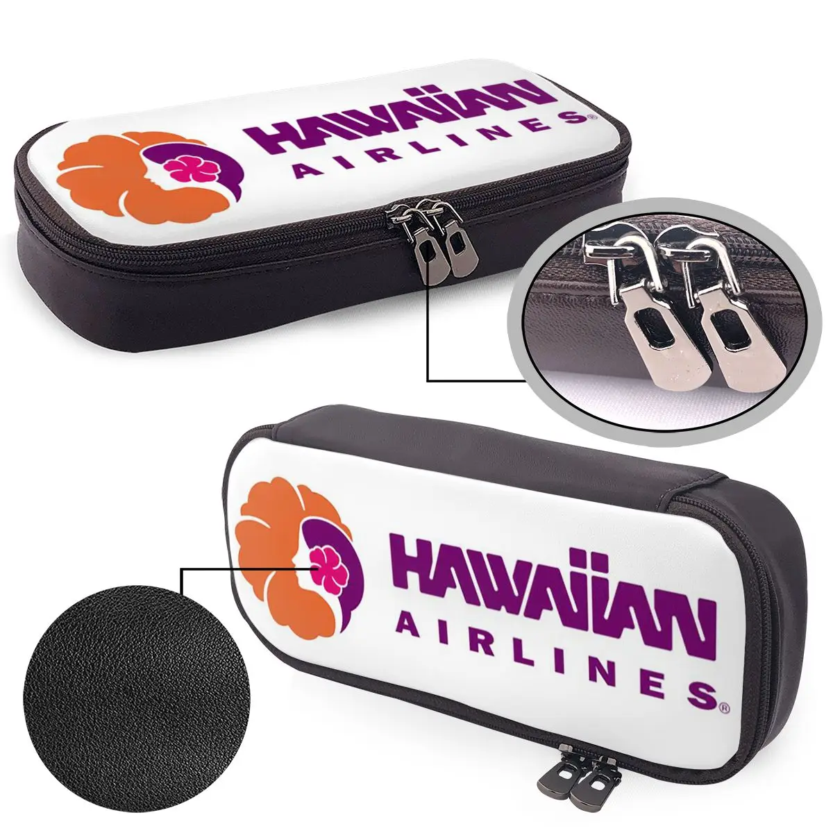 Hawaiian Airlines Leather Pencil Case for Students Gifts Pen Box Pencil Bag Stationery Supplies Pen Holder Bag
Hawaiian Airlines Leather Pencil Case for Students Gifts Pen Box Pencil Bag Stationery Supplies Pen Holder Bag
