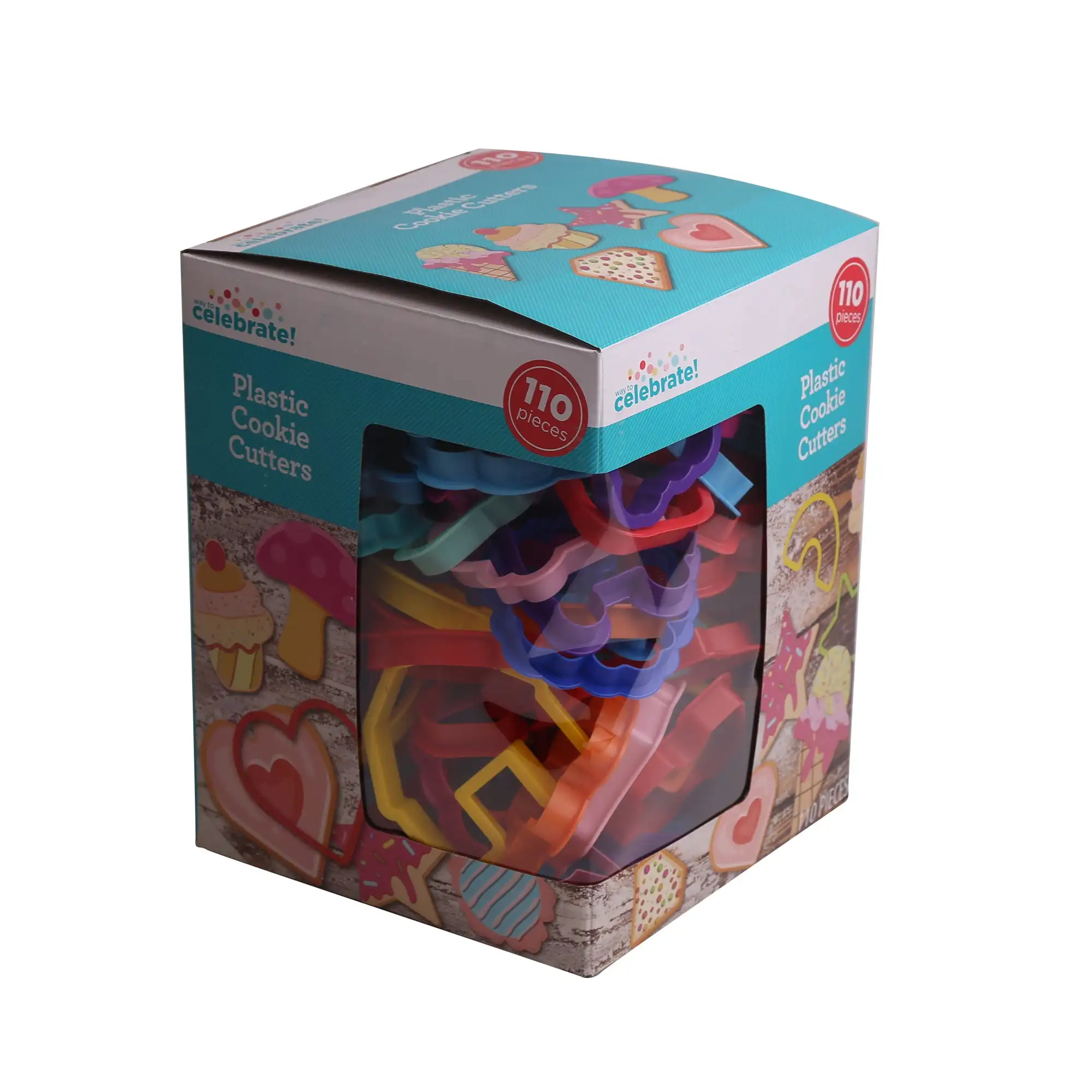 Way to Celebrate 110 Piece Fun Shapes Plastic Cookie Cutter Set - Large Value Bundle for Creative Baking
Way to Celebrate 110 Piece Fun Shapes Plastic Cookie Cutter Set - Large Value Bundle for Creative Baking