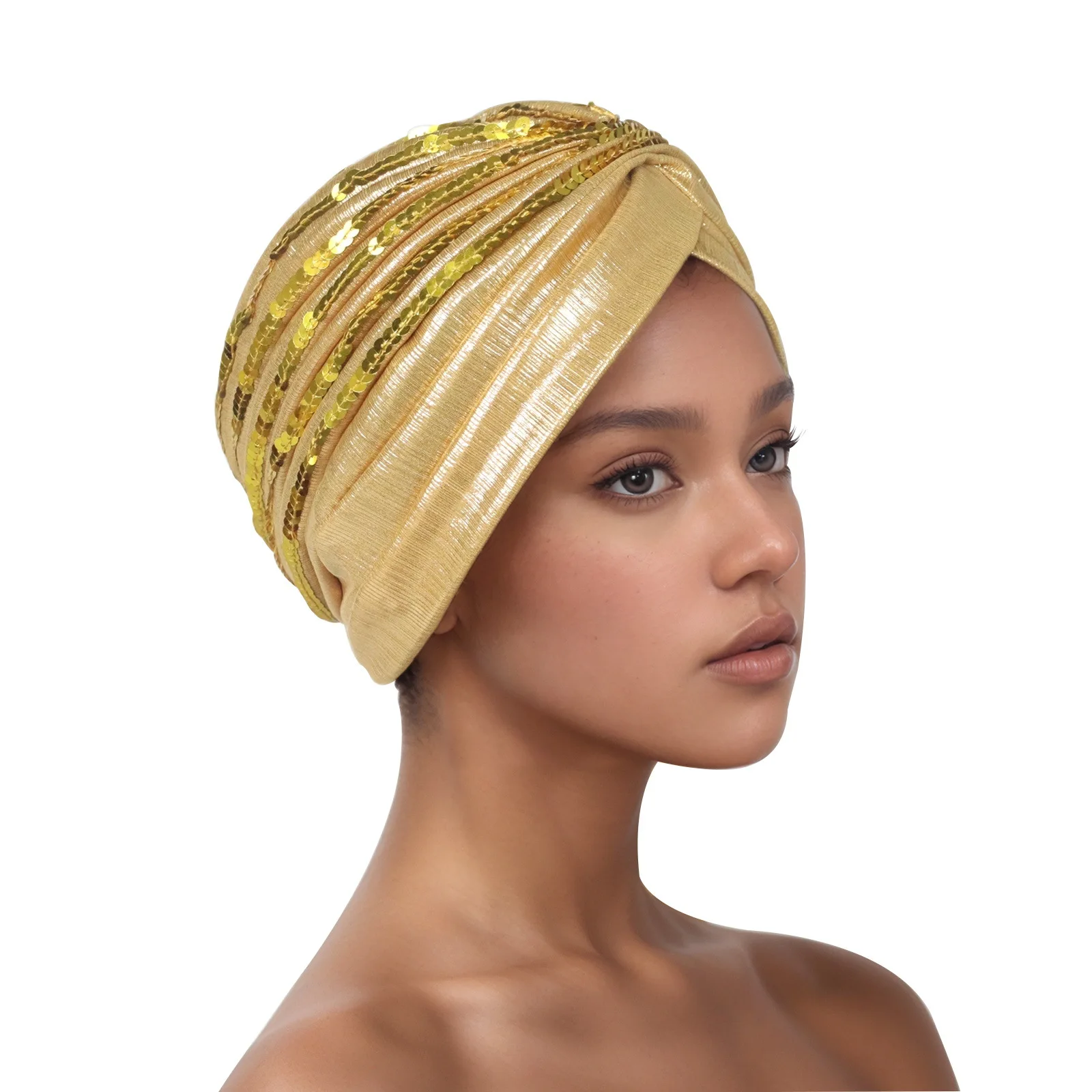 Shiny Sequins Cross Turban Women Chemo Cap Bonnet Hair Loss Indian Hat Headwear Muslim Beanies Hijab Head Wrap Scarf Turbante
Shiny Sequins Cross Turban Women Chemo Cap Bonnet Hair Loss Indian Hat Headwear Muslim Beanies Hijab Head Wrap Scarf Turbante