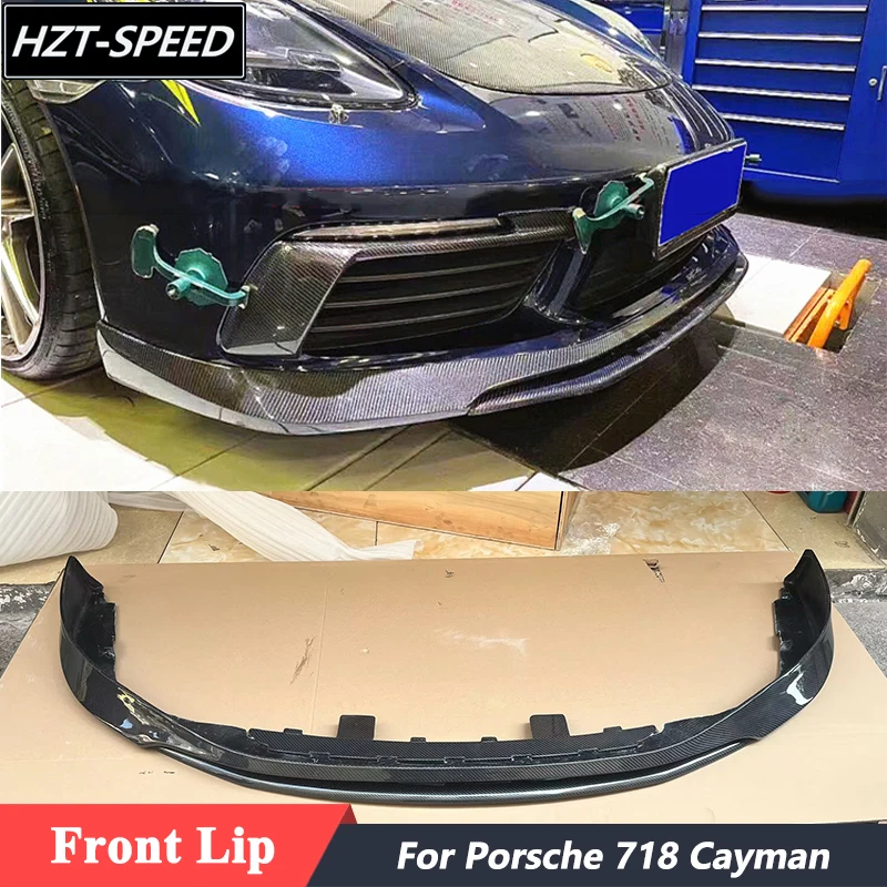 T Style Carbon Fiber Car Front Bumper Spoiler Lip For Porsche Boxster Cayman 718 2016-2020
T Style Carbon Fiber Car Front Bumper Spoiler Lip For Porsche Boxster Cayman 718 2016-2020