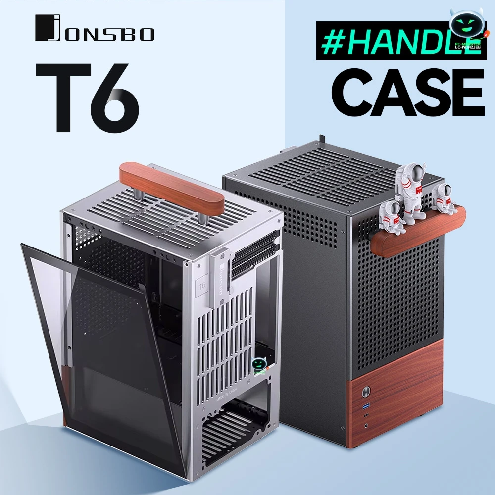 JONSBO T6 Black ITX Handle Chassis Computer Case 3mm Aluminum Alloy Shell 8mm North America Black Walnut Solid Wood MINI PC Case
JONSBO T6 Black ITX Handle Chassis Computer Case 3mm Aluminum Alloy Shell 8mm North America Black Walnut Solid Wood MINI PC Case