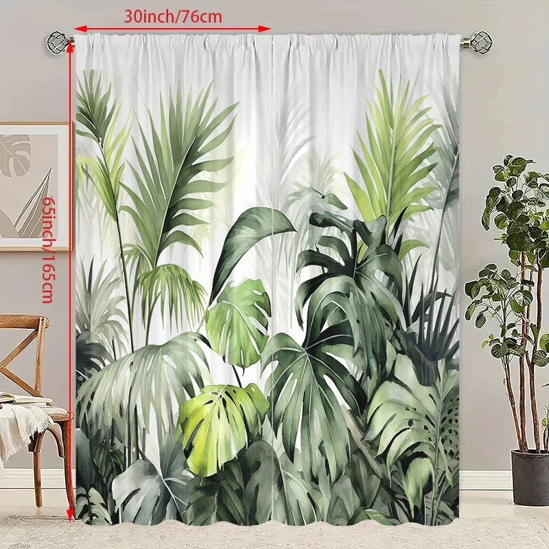 2PCS- Banana leaf - printed curtain - Polyester material - suitable for bedrooms, living rooms, study rooms, private Spaces
2PCS- Banana leaf - printed curtain - Polyester material - suitable for bedrooms, living rooms, study rooms, private Spaces