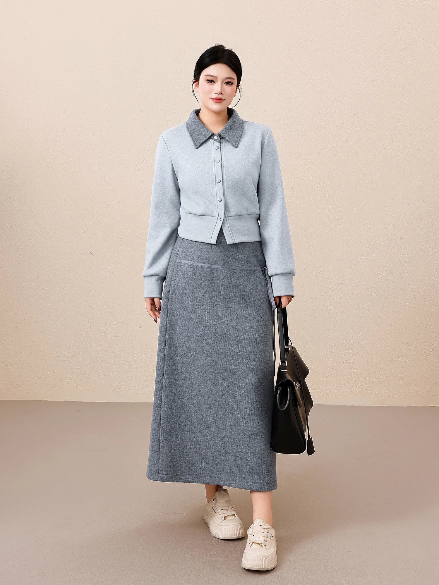 Elegant plus Size Women's Fashion Set High Waist Short Korean Style Polyester Nylon Spandex Blend Warm Winter Autumn Casual Wear
Elegant plus Size Women's Fashion Set High Waist Short Korean Style Polyester Nylon Spandex Blend Warm Winter Autumn Casual Wear