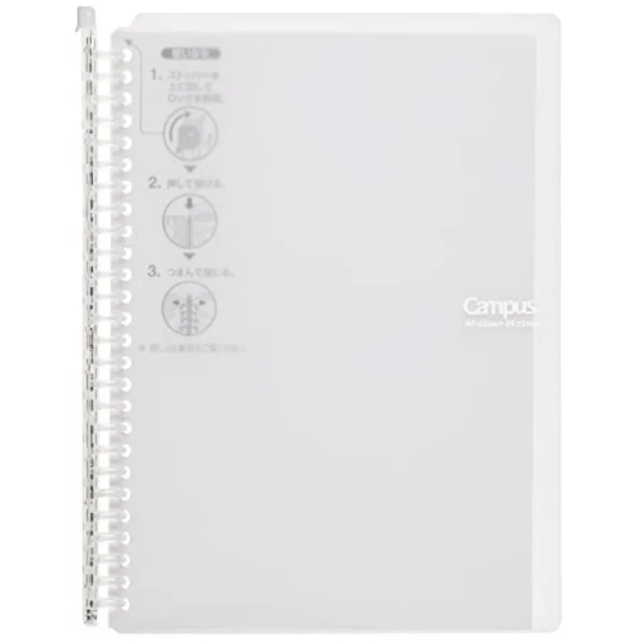 Campus Smart Ring Binder, B5 Clear Refillable Binder Notebook 26 Holes with 10 Extra Loose-Leaf Paper, Up to 60 Filler Papers f
Campus Smart Ring Binder, B5 Clear Refillable Binder Notebook 26 Holes with 10 Extra Loose-Leaf Paper, Up to 60 Filler Papers f