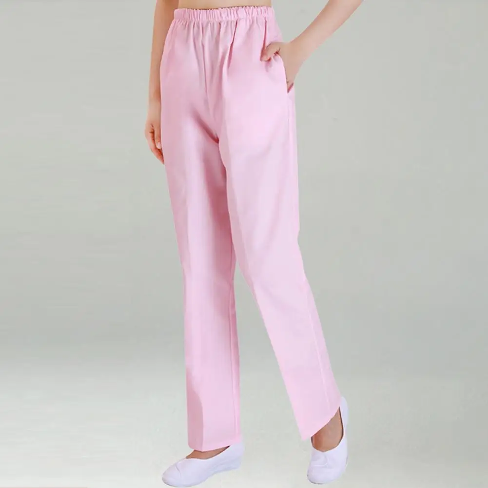 Work Nurse Pants Comfortable Wide Leg Nurse Pants with Pockets for Women Mid-rise Elastic Waist Work Trousers Solid Color Summer
Work Nurse Pants Comfortable Wide Leg Nurse Pants with Pockets for Women Mid-rise Elastic Waist Work Trousers Solid Color Summer