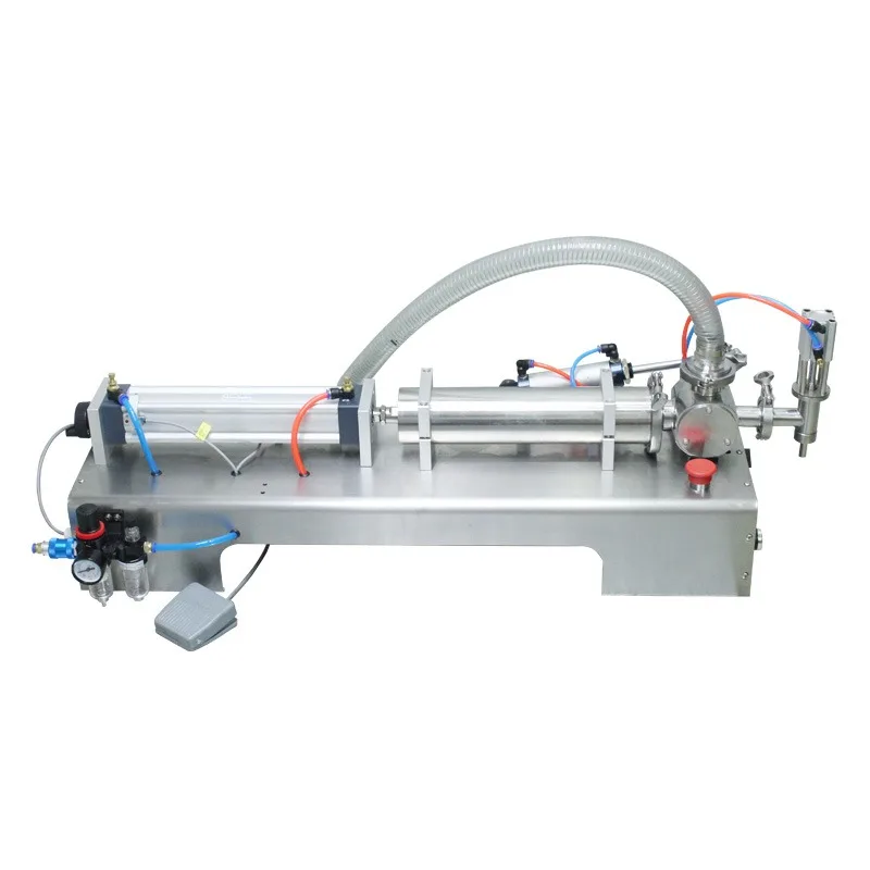 Pneumatic piston filling paste emulsion filling equipment 1000Ml single paste self-priming filling machine
Pneumatic piston filling paste emulsion filling equipment 1000Ml single paste self-priming filling machine