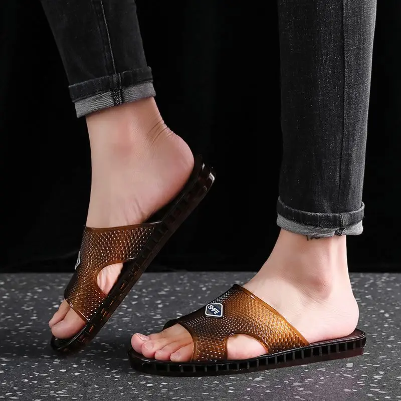 Men's Anti-Slip Bathroom Slippers Durable Waterproof Shower Sandals with Odor Non-Slip Indoor Flip Flops for Home Clear Design
Men's Anti-Slip Bathroom Slippers Durable Waterproof Shower Sandals with Odor Non-Slip Indoor Flip Flops for Home Clear Design