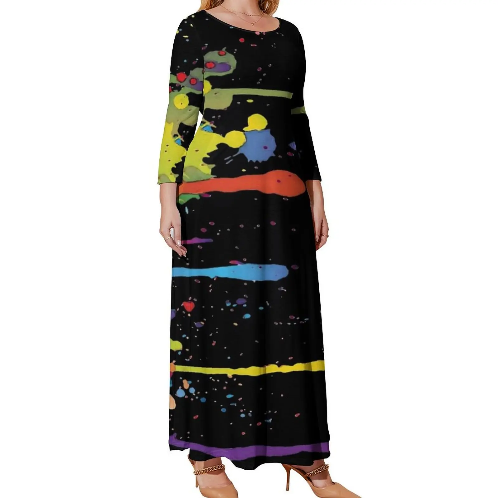 Crazy multicolored running SPLASHES vertical Long Sleeved Dress dress Party dresses for women beach dress evening ladies
Crazy multicolored running SPLASHES vertical Long Sleeved Dress dress Party dresses for women beach dress evening ladies