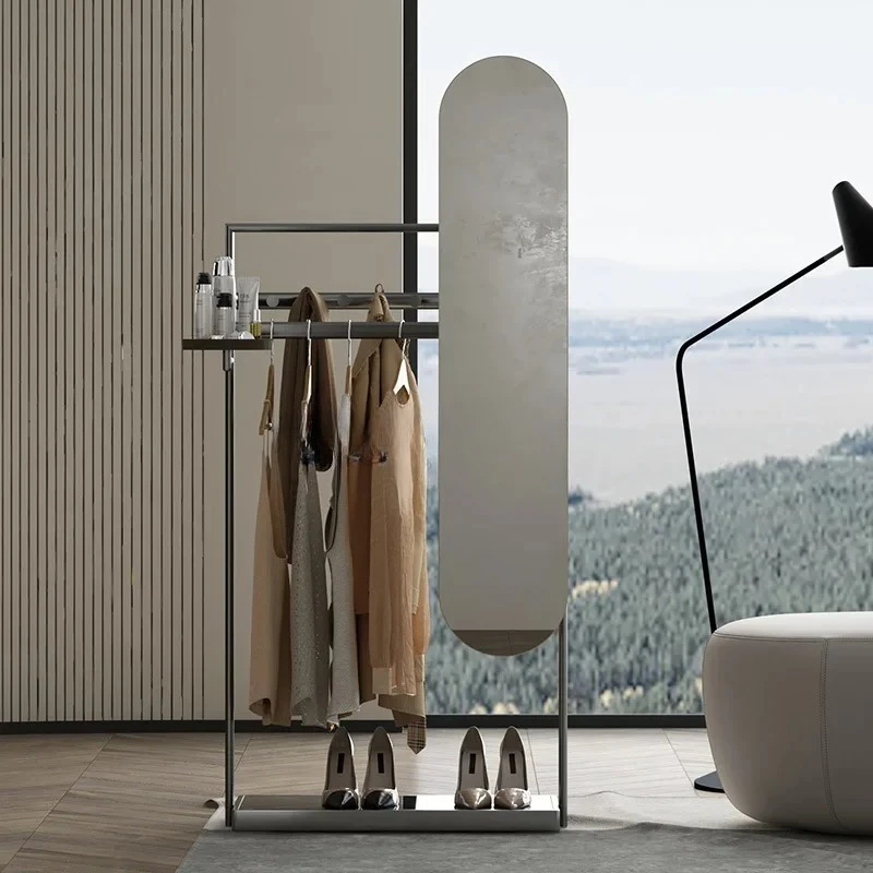 Italian living room entrance vertical full-length mirror coat rack integrated floor-to-ceiling bedroom household hanger
Italian living room entrance vertical full-length mirror coat rack integrated floor-to-ceiling bedroom household hanger
