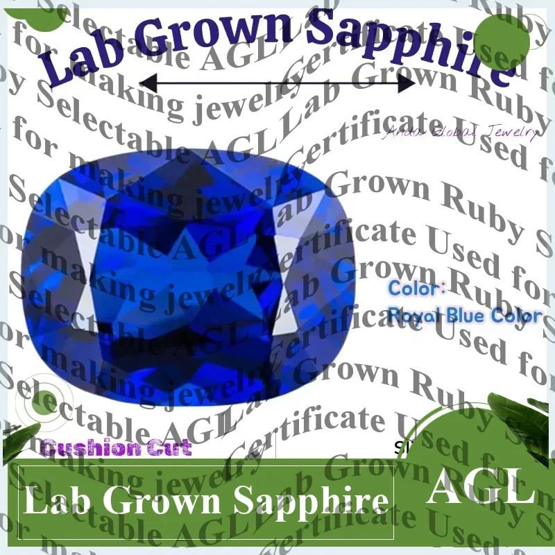 L-Lab Grown Sapphire Royal Blue Color Rectangular Cushion Cut Gems For Jewelry Setting&Custom Design Selectable AGL Certificate
L-Lab Grown Sapphire Royal Blue Color Rectangular Cushion Cut Gems For Jewelry Setting&Custom Design Selectable AGL Certificate