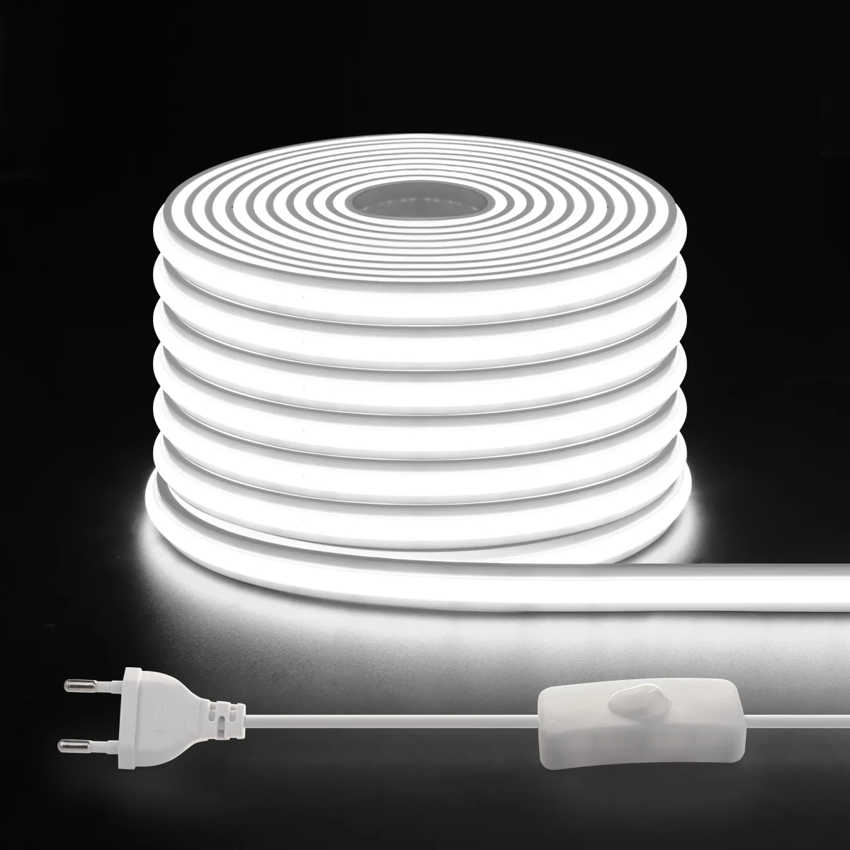 1-30m Cuttable 220V EU Power Plug LED Strip Light Silica Gel Neon Lamp White/Warm White/Neutral White Kitchen Room Decor Lights
1-30m Cuttable 220V EU Power Plug LED Strip Light Silica Gel Neon Lamp White/Warm White/Neutral White Kitchen Room Decor Lights