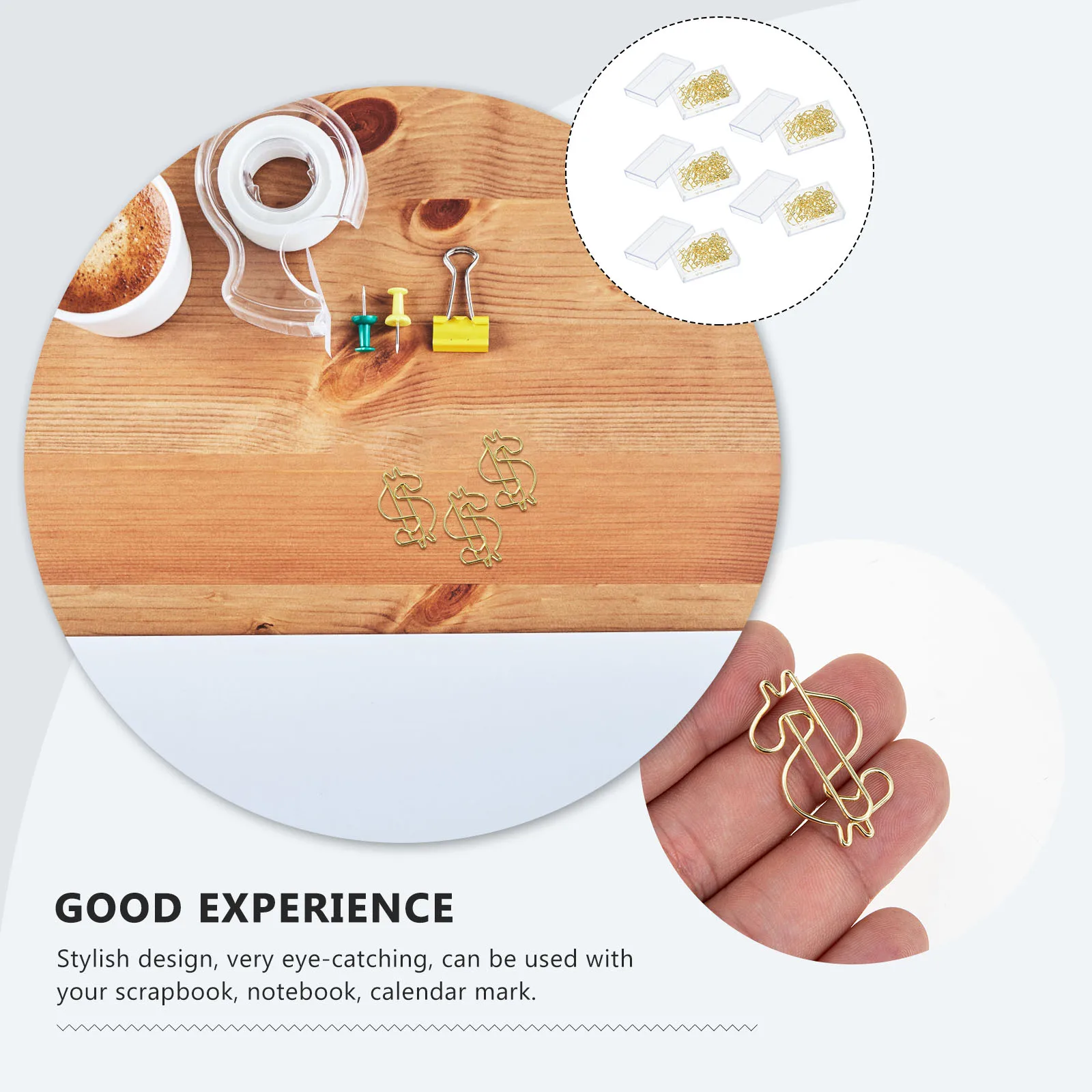 50 Pcs Dollar-shaped Paper Clip Clips Book Page Markers Office Alloy School Paperclips Golden Lovely
50 Pcs Dollar-shaped Paper Clip Clips Book Page Markers Office Alloy School Paperclips Golden Lovely