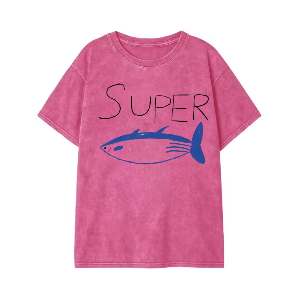 Хит продаж в Корее: футболка с принтом Super Tuna, из стираного хлопка, с коротким рукавом, унисекс, круглый вырез, оверсайз.
Хит продаж в Корее: футболка с принтом Super Tuna, из стираного хлопка, с коротким рукавом, унисекс, круглый вырез, оверсайз.