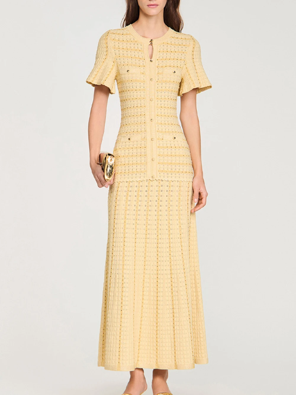 2026 Early Spring New Women's Commuting Simple Round Neck Short Sleeved Slim Fit And Slimming Pullover Long Dress
2026 Early Spring New Women's Commuting Simple Round Neck Short Sleeved Slim Fit And Slimming Pullover Long Dress