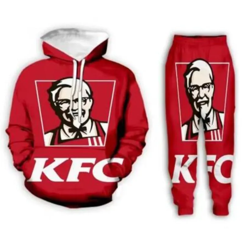 New Men/Women KFC 3D Printed Tracksuits Long Sleeve Fashion Sweatshirt Hoodies + Sport Long Pants
New Men/Women KFC 3D Printed Tracksuits Long Sleeve Fashion Sweatshirt Hoodies + Sport Long Pants
